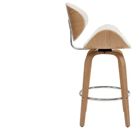 miliboo Design-Barhocker 65 cm Weiß