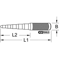 KS Tools Universal-Stufenschlüssel, 5-stufig, 8-16mm