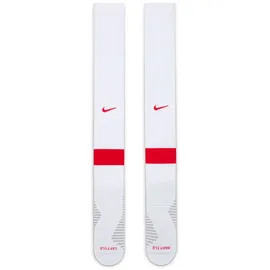 Nike Strike Dri-FIT Stutzenstrümpfe White/University Red 46-50