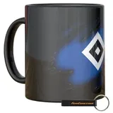 Hamburger SV HSV Tasse Lex 300ml Keramik HSV Fanartikel + FanEmotion Flaschenöffner