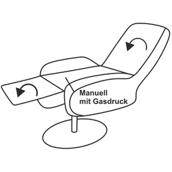 Relaxsessel vito VARIETY - BHT 71x112x80 cm