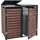 MCW Mülltonnenverkleidung K14 140 x 119 x 102 cm braun