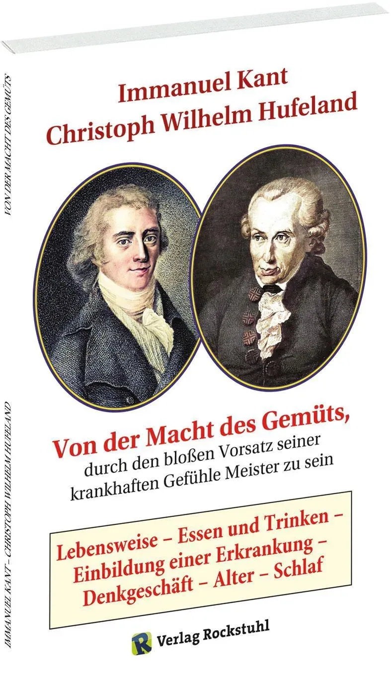 Von Der Macht Des Gemüts  Durch Den Bloßen Vorsatz Seiner Krankhaften Gefühle Meister Zu Sein - Immanuel Kant  Taschenbuch