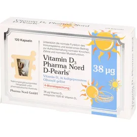 Pharma Nord Vertriebs GmbH Vitamin D3 D-Pearls 38 µg Kapseln 120 St.