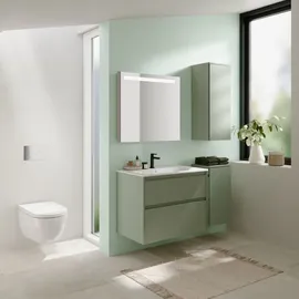 Geberit Renova Plan Mittelhochschrank 33 x 85 x 29,7 cm Salbeigrün