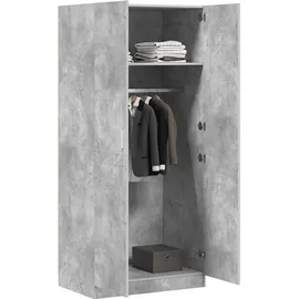 vidaXL Kleiderschrank Betongrau 80 x 180 x 52 cm Holzwerkstoff