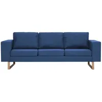 vidaXL 3-Sitzer-Sofa Stoff Blau