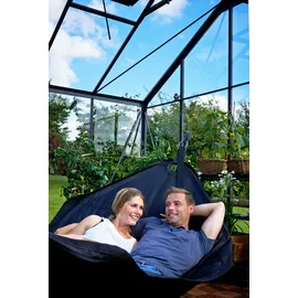 Juliana Orangerie Gewächshaus Alu Anthrazit Sicherheitsglas 3 mm 15,1 m2