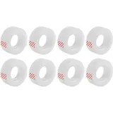 D.RECT Klebeband transparent 8 Stück 18 mm x 30 m