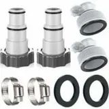Poolbodenreiniger, Poolsauger, Schwimmbecken, Poolsauger, 32 bis 38, Intex Pooladapter, Poolschlauchadapter-Set, Poolzubehör, Schlauchdüse,