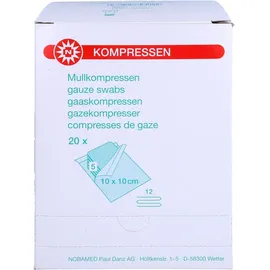 NOBAMED Mullkompressen 10 x 10 cm 100 Stück
