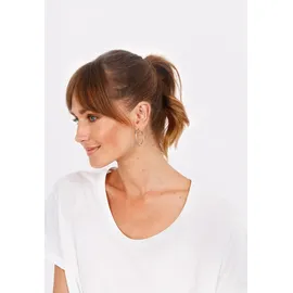Elli Creolen mit Kristall 925 Silber rosa