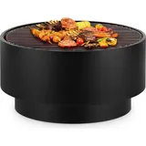 Blumfeldt Pompeji Feuerschale Grill Ø60cm Stahl Schwarz