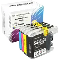 Ampertec 4 Kompatible Tinten ersetzt Brother LC-123 Multipack KCMY