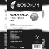 Chronoplan Kalendereinlage Wochenplan A5 2026 Weiß