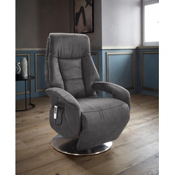 TV-Sessel SIT&MORE „Enjoy“ Sessel Gr. Luxus-Microfaser, 2-motorig, ohne Aufstehhilfe, B/H/T: 74 cm x 113 cm x 77 cm, grau (dunkelgrau) Fernsehsessel und TV-Sessel Sessel in Größe L, wahlweise mit Motor Aufstehhilfe