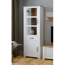 Forte Highboard Bohol 71,7 x 205,4 x 42 cm Riviera Eiche / Sibiu Lärche hell