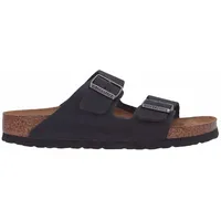 Birkenstock Arizona Weichbettung Naturleder geölt schmal schwarz 38