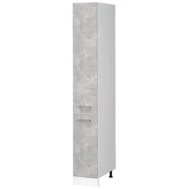 Vicco Apothekerschrank R-Line 30 x 57,2 x 206,8 cm Beton/Weiß