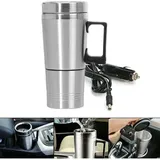 SNQ - 300 ml Auto-Wasserkocher, Edelstahl, 12 v, für den Zigarettenanzünder, Reise-Wasserkocher, geeignet für Kaffee, Tee, Wasser, Heizbecher