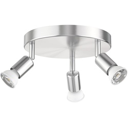 ledscom.de Deckenleuchte LUNARA, dreiflammig inkl. je 468lm LED GU10 Lampen warm-weiß