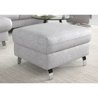 sit&more Stauraumhocker Grenoble 66 x 48 x 76 cm Silber
