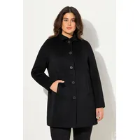 Ulla Popken große Größen Kurzmantel, Damen, schwarz Größe: 50/52, Polyester/Wolle, Ulla Popken