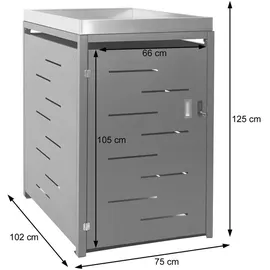 MCW 1er-/2er-Mülltonnenverkleidung Anthrazit,