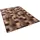 Snapstyle Designer Velour Teppich Mystic Karo Braun 200x300cm