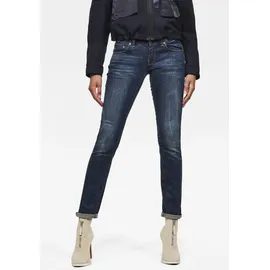 G-Star Midge Saddle Mid Waist Straight Jeans Dark Aged 28 30