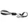 Ferplast ERGOCOMFORT Kurze Hundeleine aus Nylon, ergonomischer Griff, weiche Polsterung, Länge 55 cm x 2,5 cm, Silber