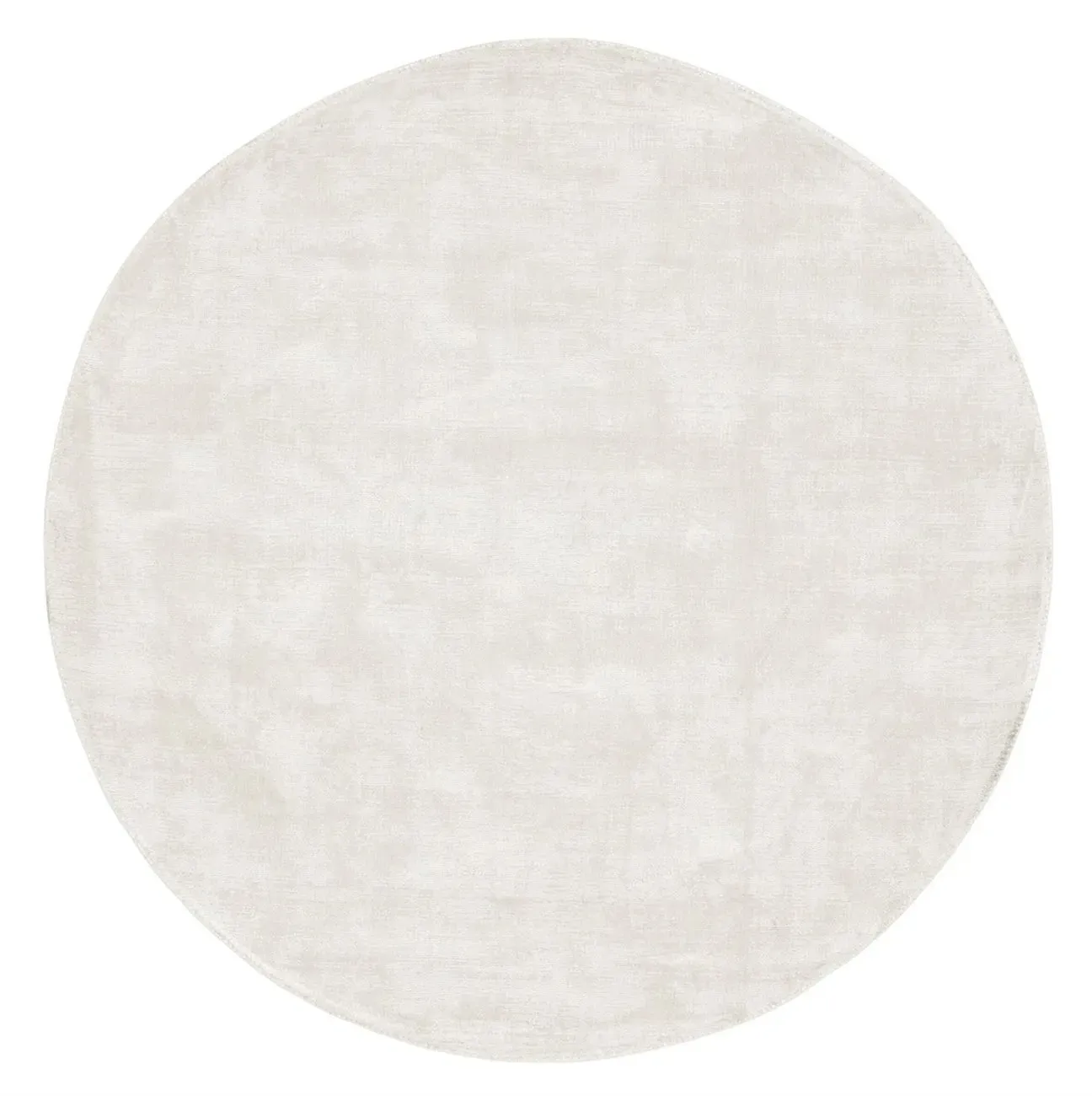 Teppich La Belle aus Viskose, rundes Design, sandfarben, Ø 200 cm, weich und pflegeleicht