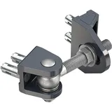 Locinox Torband BOLTONHD4D,4-fach verstellbar,180°Öffnungswinkel,Platte 45x35,5mm,silber