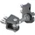 Locinox Torband BOLTONHD4D,4-fach verstellbar,180°Öffnungswinkel,Platte 45x35,5mm,silber