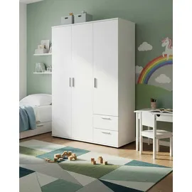 Begabino Drehtürenschrank Bibo 3-türig weiß