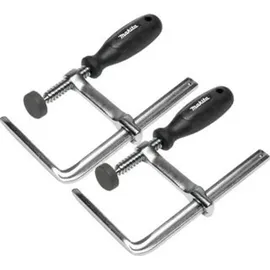 Makita Schraubzwinge Metall 185 mm Silber 2 Stück