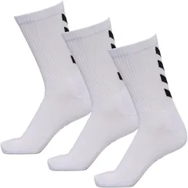hummel Fundamental Socken 3er Pack Weiß 41-45