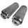 Messingschlager Achsaufsätze BMX 14mm Stahl chrom Paar