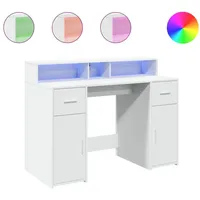 VidaXL Schreibtisch Gaming-Tisch Weiß