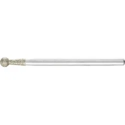 Diamant-Schleifstift Kugel Ø4,0mm Schaft-Ø3 mm D181 (grob) zum Entgraten von Profilen