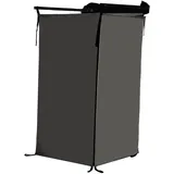 DimyFew Toilettenzelt Pop-up Umkleidezelt, Duschzelt mit UV-Schutz, wasserdichtes Sichtschutz Toilettenzelt, mobiles Toilettenzelt tragbar für Outdoor Camping, Strand, Van, Fahrzeug, Schwarz