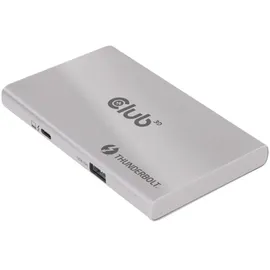 Club 3D ThunderboltTM 4 portabler 5-in-1 Hub mit Smart Power