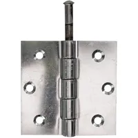 GAH Alberts Tür-Scharnier mit losem Edelstahlstift quadratisch, B76xH76mm Edelstahl,