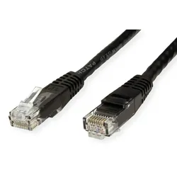 VALUE Patchkabel Kat.6 (Class E) UTP, schwarz, 5 m