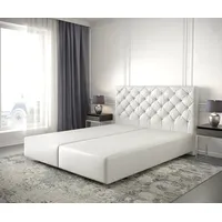 DeLife Boxspringgestell Dream-Great 140x200 cm Kunstleder Weiß