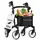 Bischoff & Bischoff Alevo Alu Rollator faltbar mit stabilem Sitz 51 cm Nachtblau