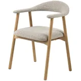 Möbel Kraft Addi Esszimmerstuhl Mit Armlehnen Bouclé Beige