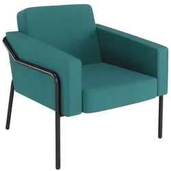 meet Sessel »meet - Medso L« Modell Klassik Stoff blau, 42.5 cm