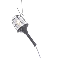 Design-Arbeitslampe mit Glasschutz schwarz