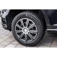 Michelin Radzierblenden Louise 35 cm (14 Zoll) silber schwarz 4 Stück